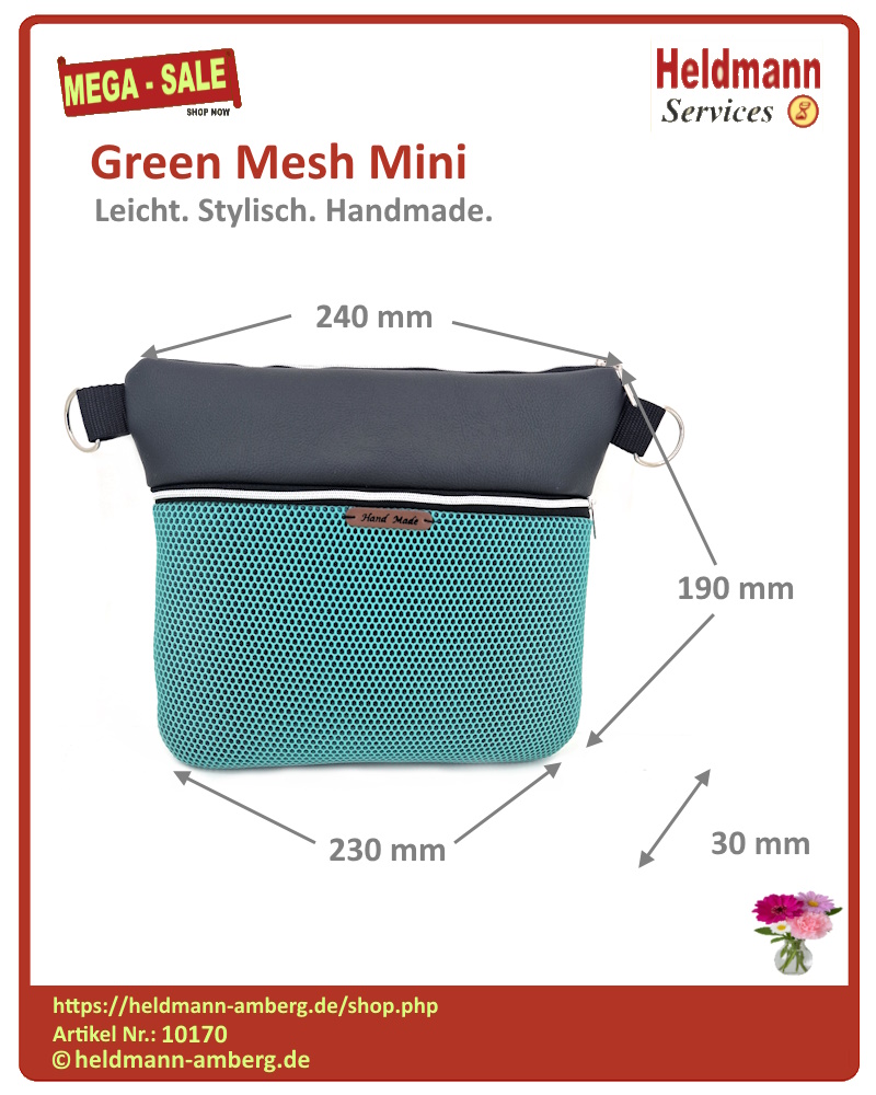 10170 Green Mesh Mini Maße