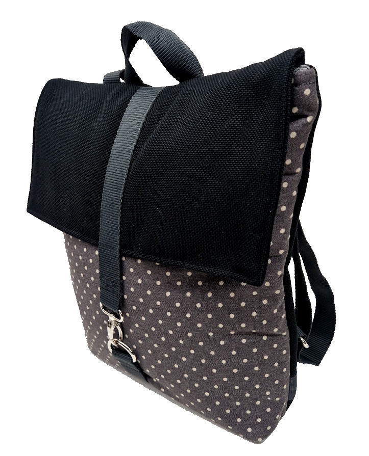 Style-Pack – Dot Noir - Damen-Rucksack rechte Seitenansicht