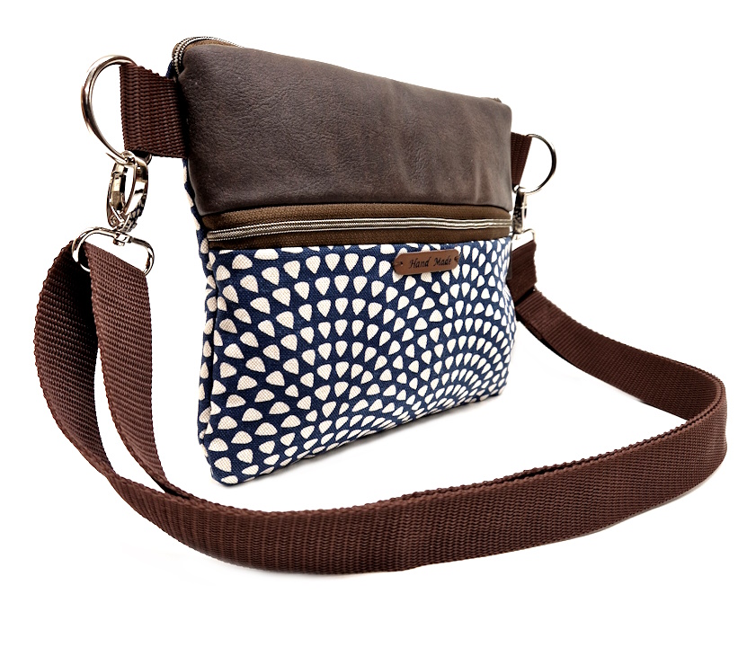 10024 Damen-Schulter-Tasche BlueCircle Chic Seitenansicht links