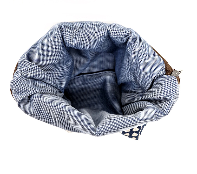 10024 Damen-Schulter-Tasche BlueCircle Chic Innenseite