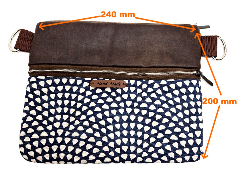 10024 Damen-Schulter-Tasche BlueCircle Chic Maße