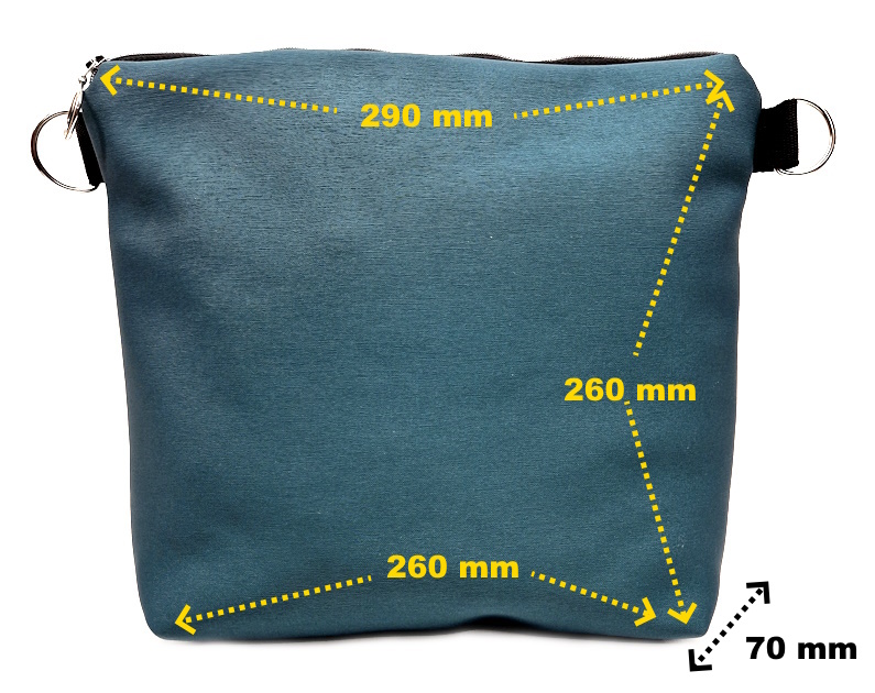 10026 Damen-Schulter-Tasche Turquoise Chic Carry Maße