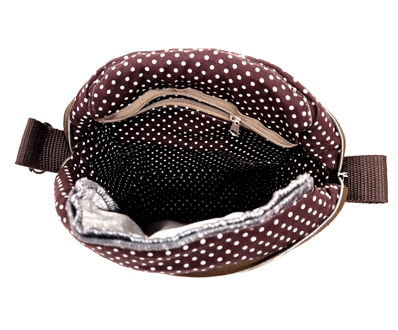 10028 Grape Charm Crossbag Damen-Tasche Innenseite