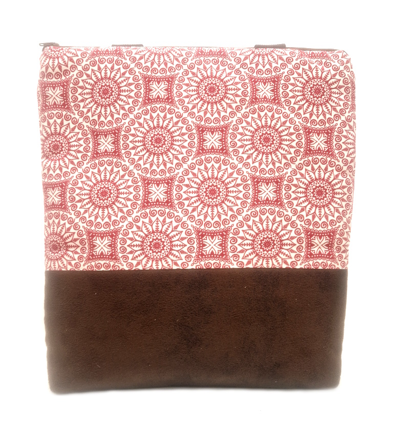 10042 Rot-Weiß Eleganz Shopper Rückseite