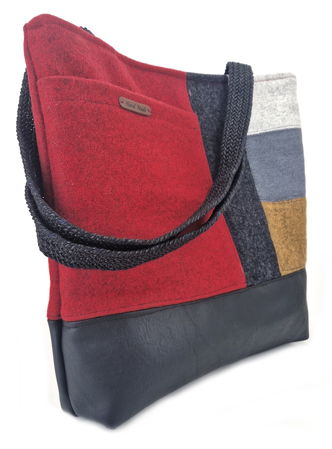 10045 FilzLiebe Shopper Seitenansicht links 10045 FilzLiebe Shopper Seitenansicht links