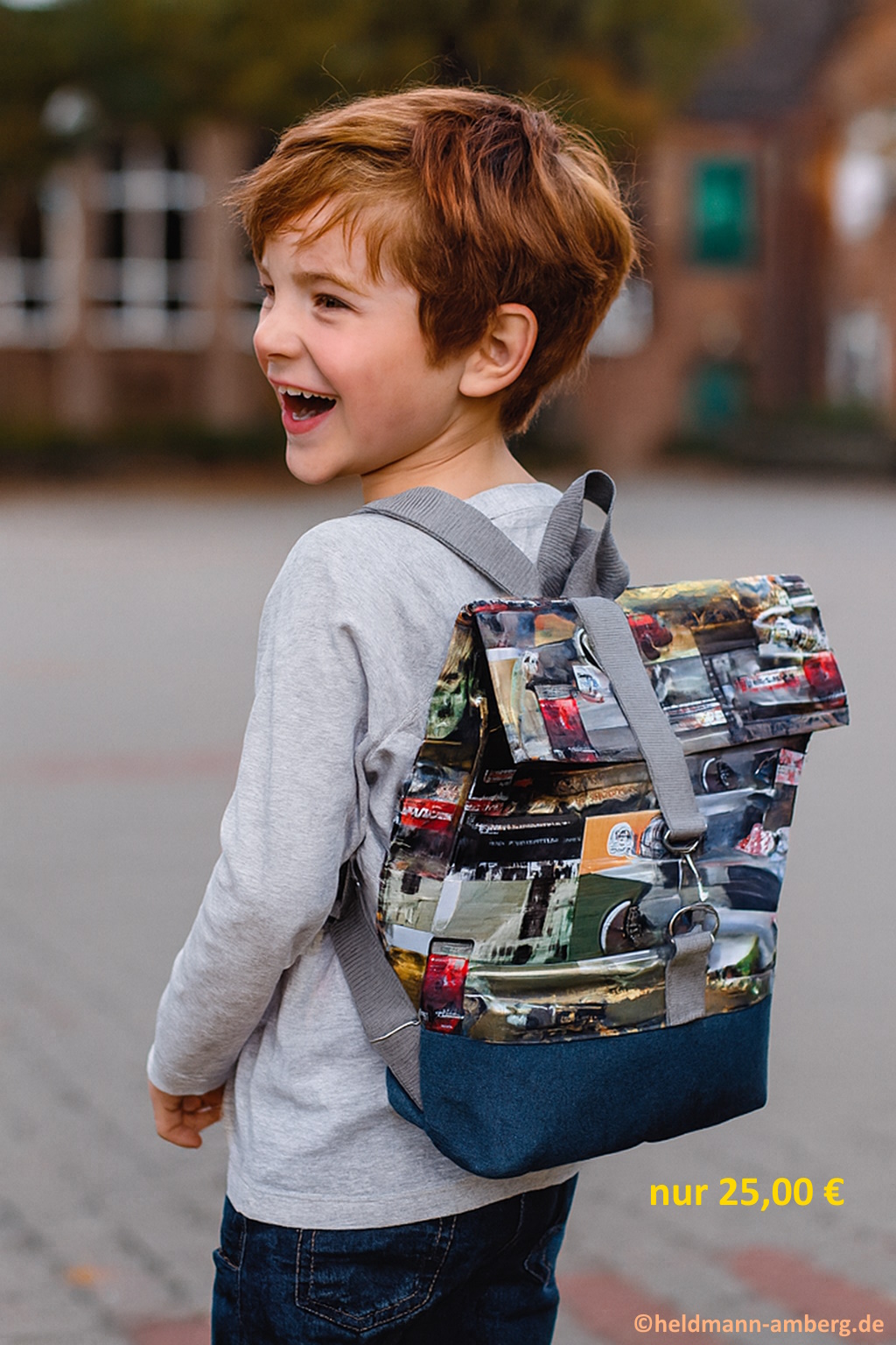 10062 Kinder-Rucksack mit Rennwagen