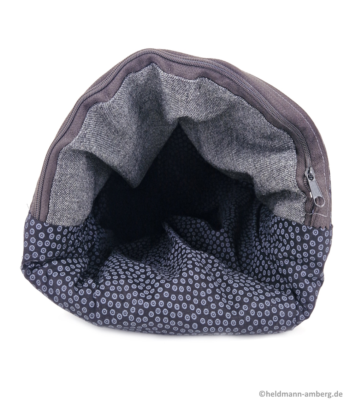 10064 Elegante Filz-Kunstleder Tasche Innenseite