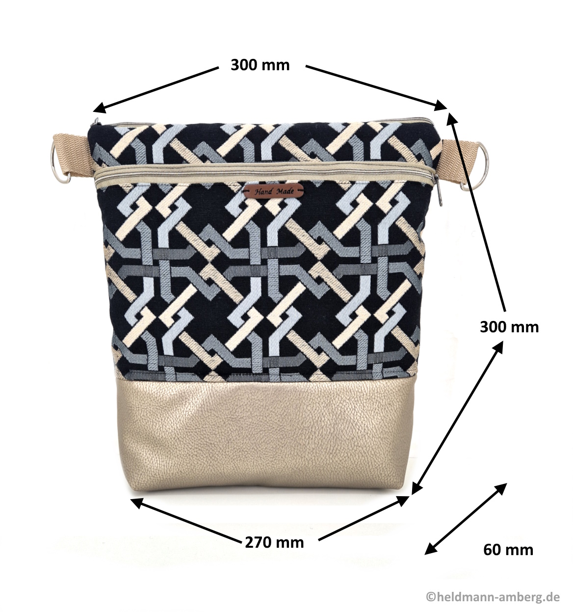 10065 Elegante Schulter-Damen-Tasche Maße