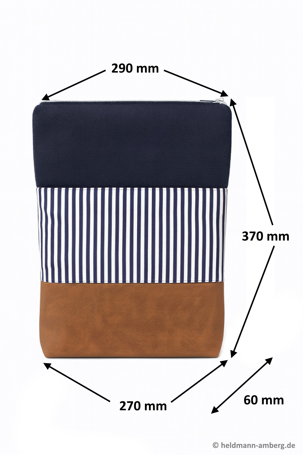 10070 Eleganz in Blau-Weiß Maße