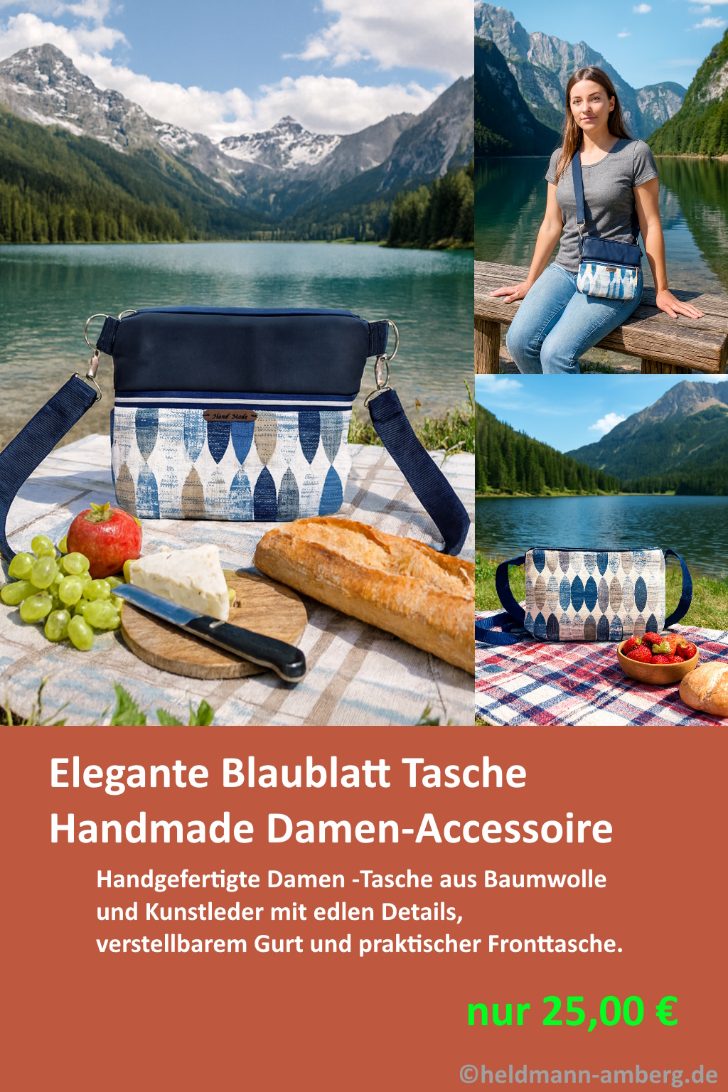 10073 Blaublatt Crossbody Chic