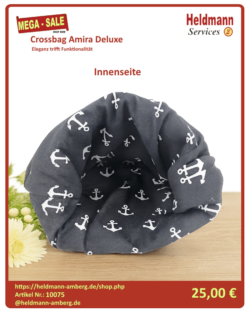 10075 Crossbag Amira Deluxe Innenseite