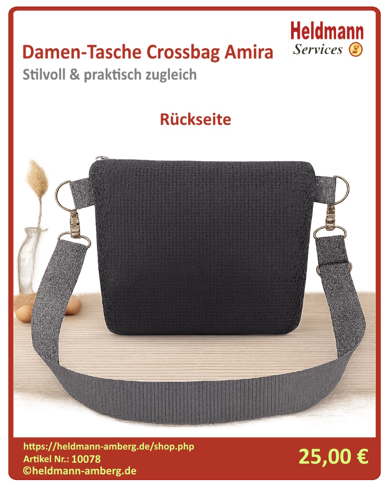 10078 Damen-Tasche Crossbag Amira Rückseite