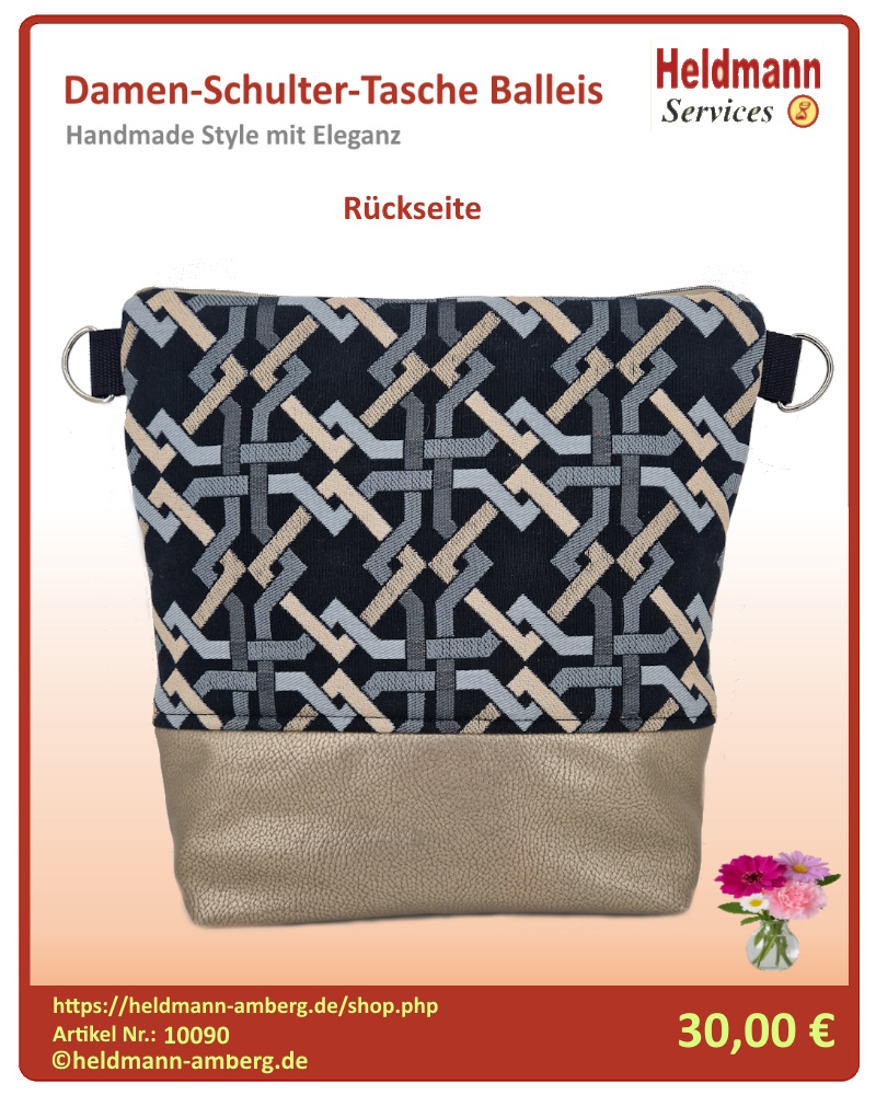 10090 Damen-Schulter-Tasche Balleis Rückseite