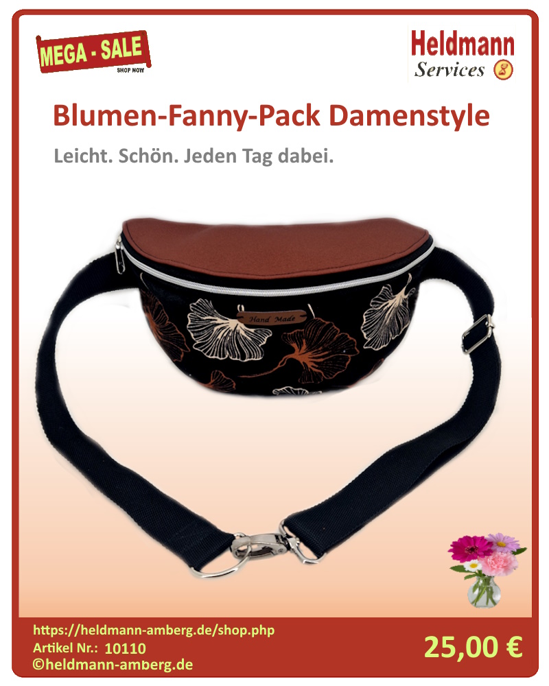 10110 Blumen-Fanny-Pack Damenstyle