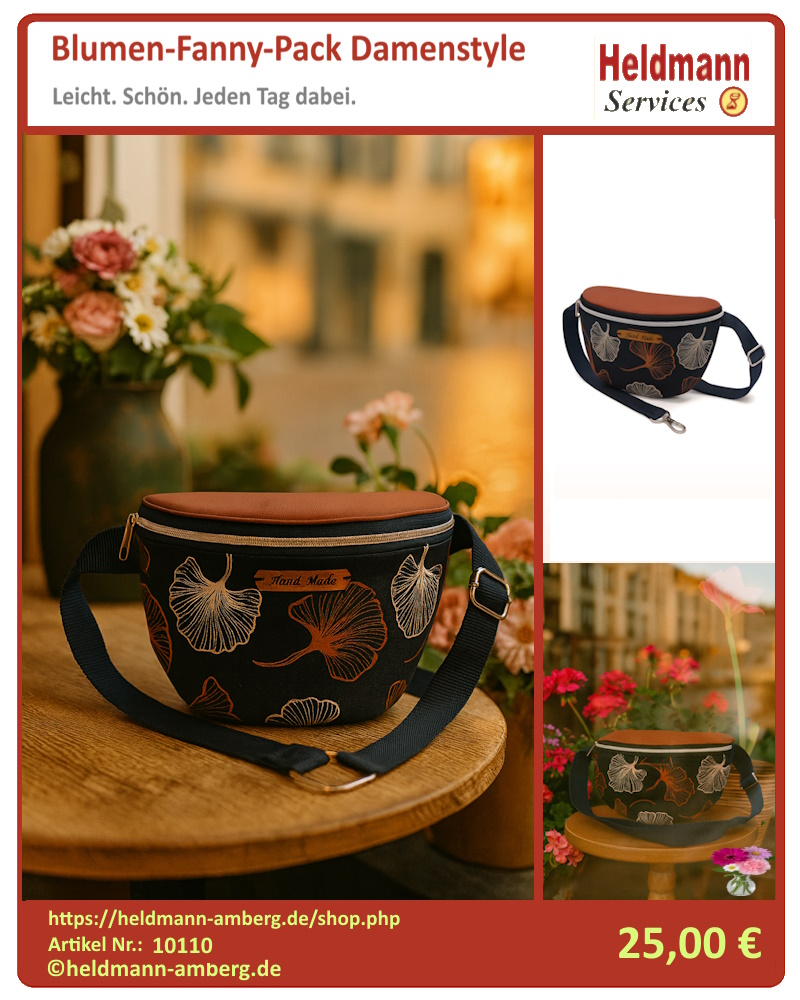 10110 Blumen-Fanny-Pack Damenstyle