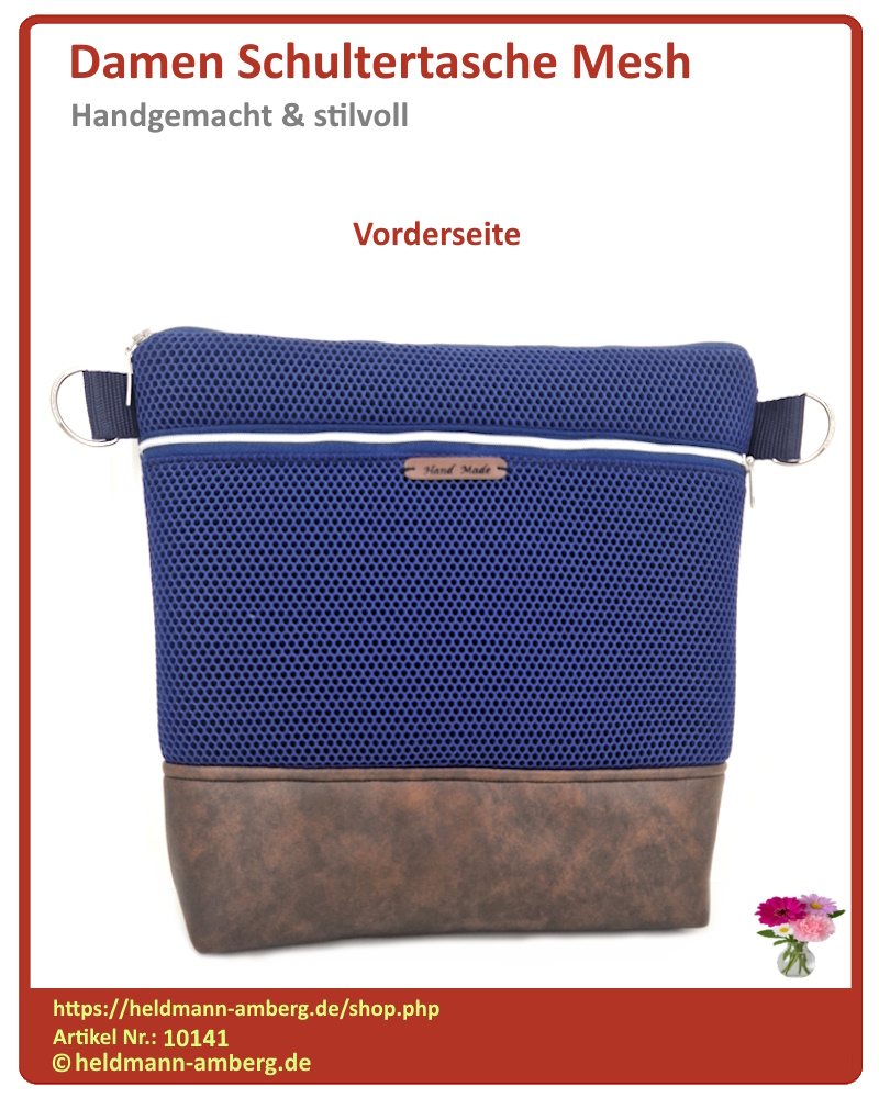 10141 Damen Schultertasche Mesh Vorderseite