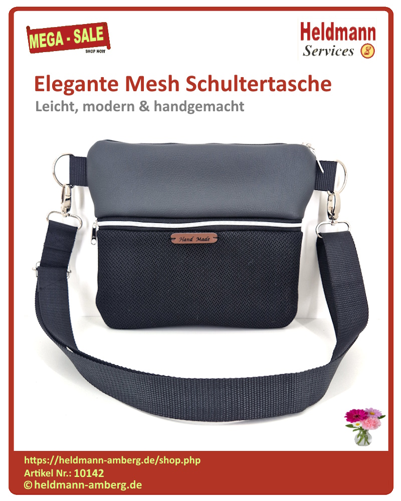 10142 Elegante Mesh Schultertasche