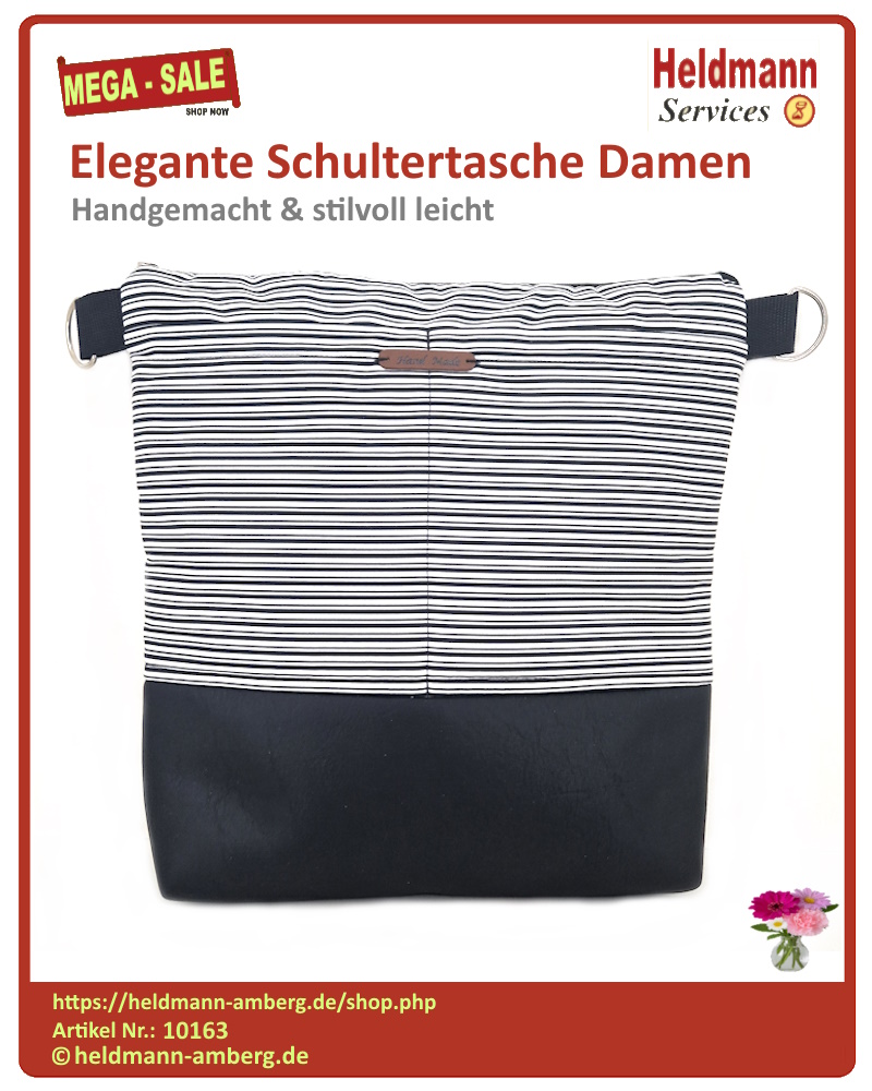 10163 Elegante Schultertasche Damen Vorderseite
